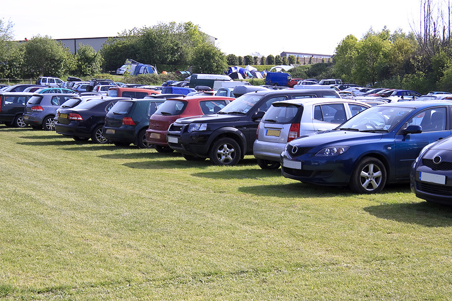 overflow parking lots